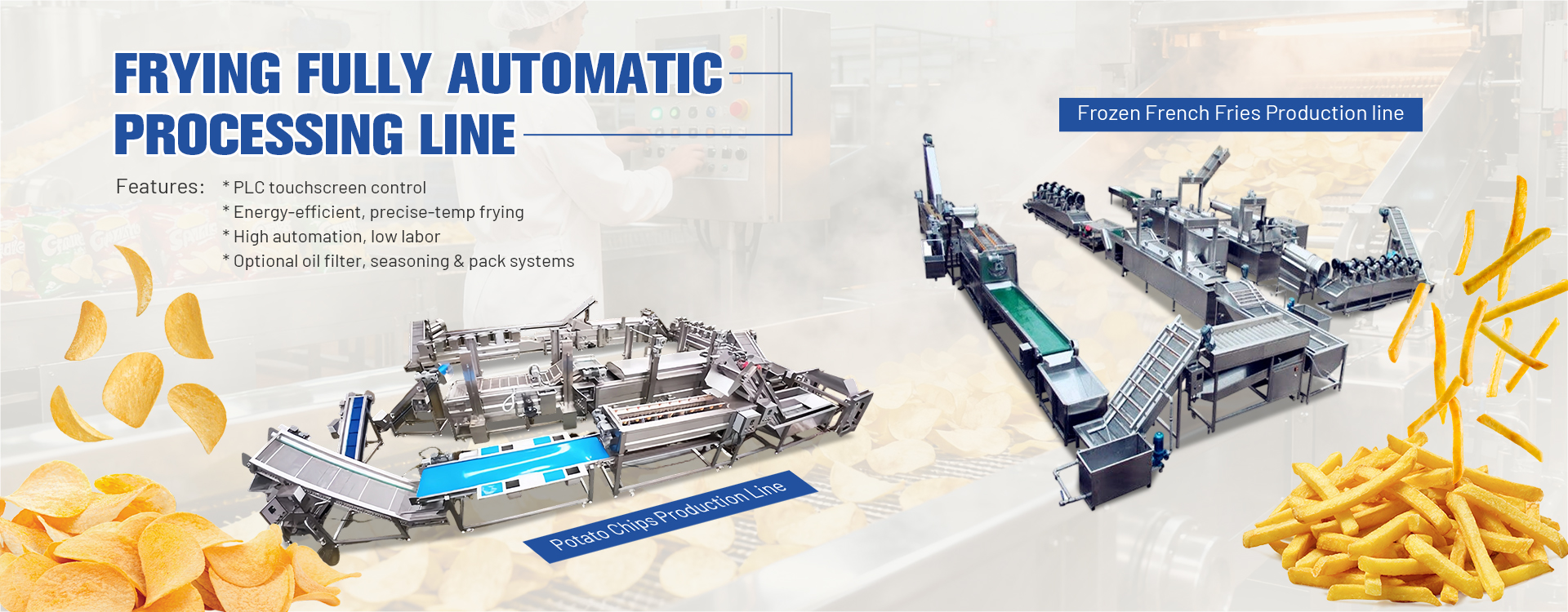 FRYING FULLY AUTOMATIC PROCESSING LINE