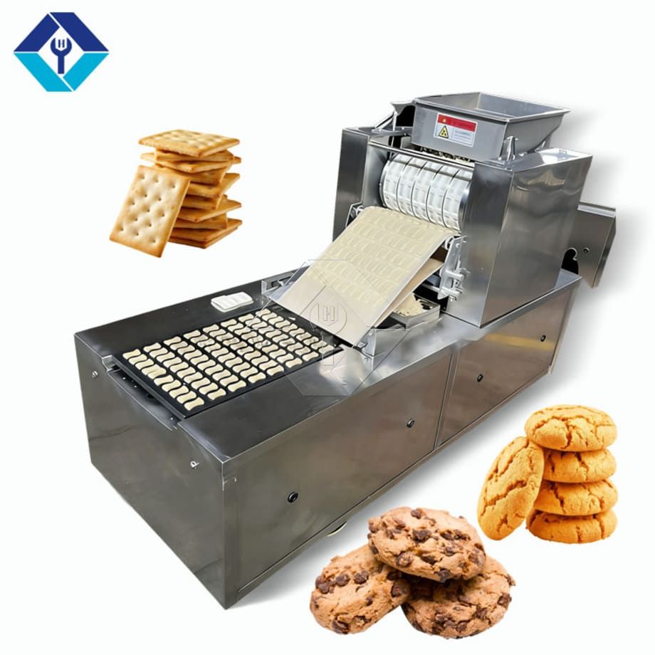 Automatic Biscuit Machine Small Mini Electrical Soft Hard Biscuit Making Machine Peach Pastry Machine Factory Price