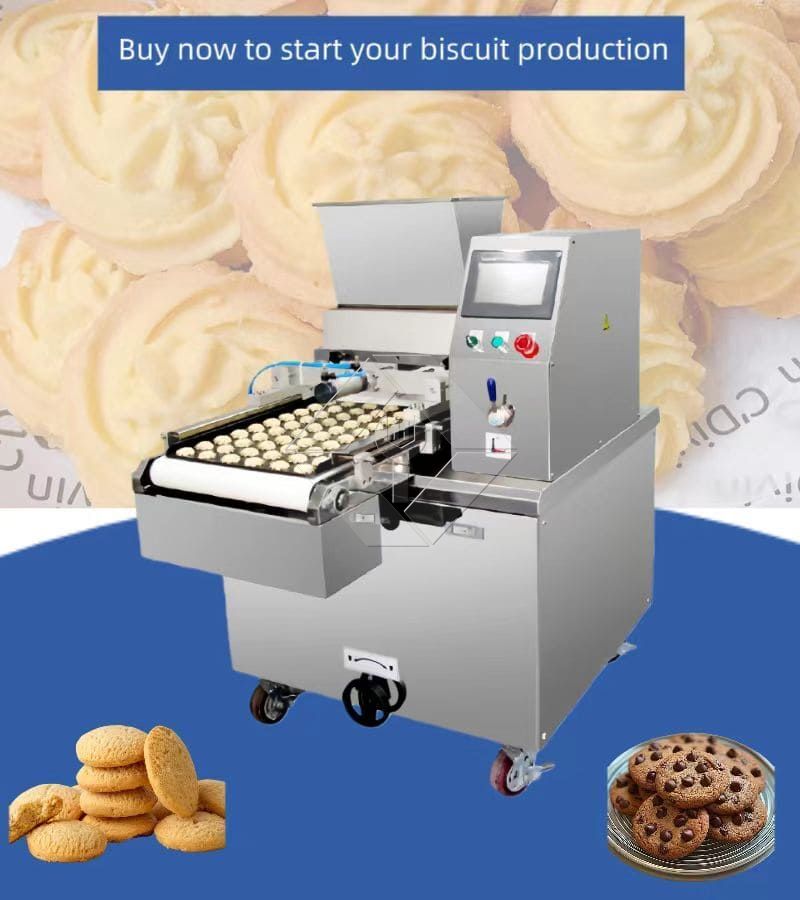 High-Output Interchangeable Die Shaped Cookie Machine